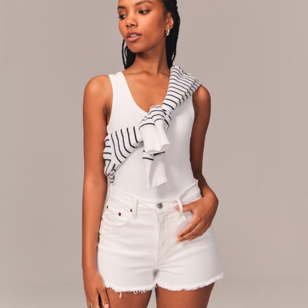 Curve Love High Rise Mom Shorts